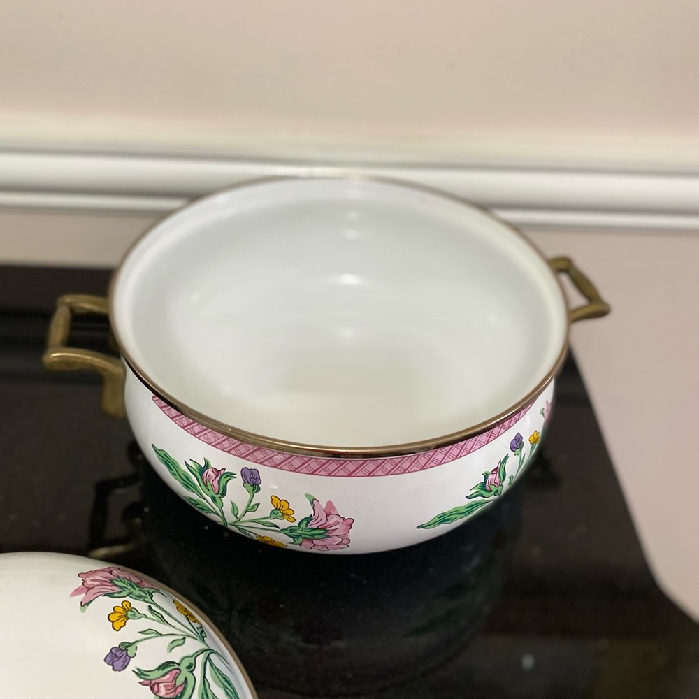 Vintage Tabletops Unlimited Dar Collection Enamel pot - Picture 6 of 8